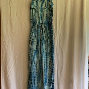 Youth Medium Blue Justice Tye-dye Romper Jumper